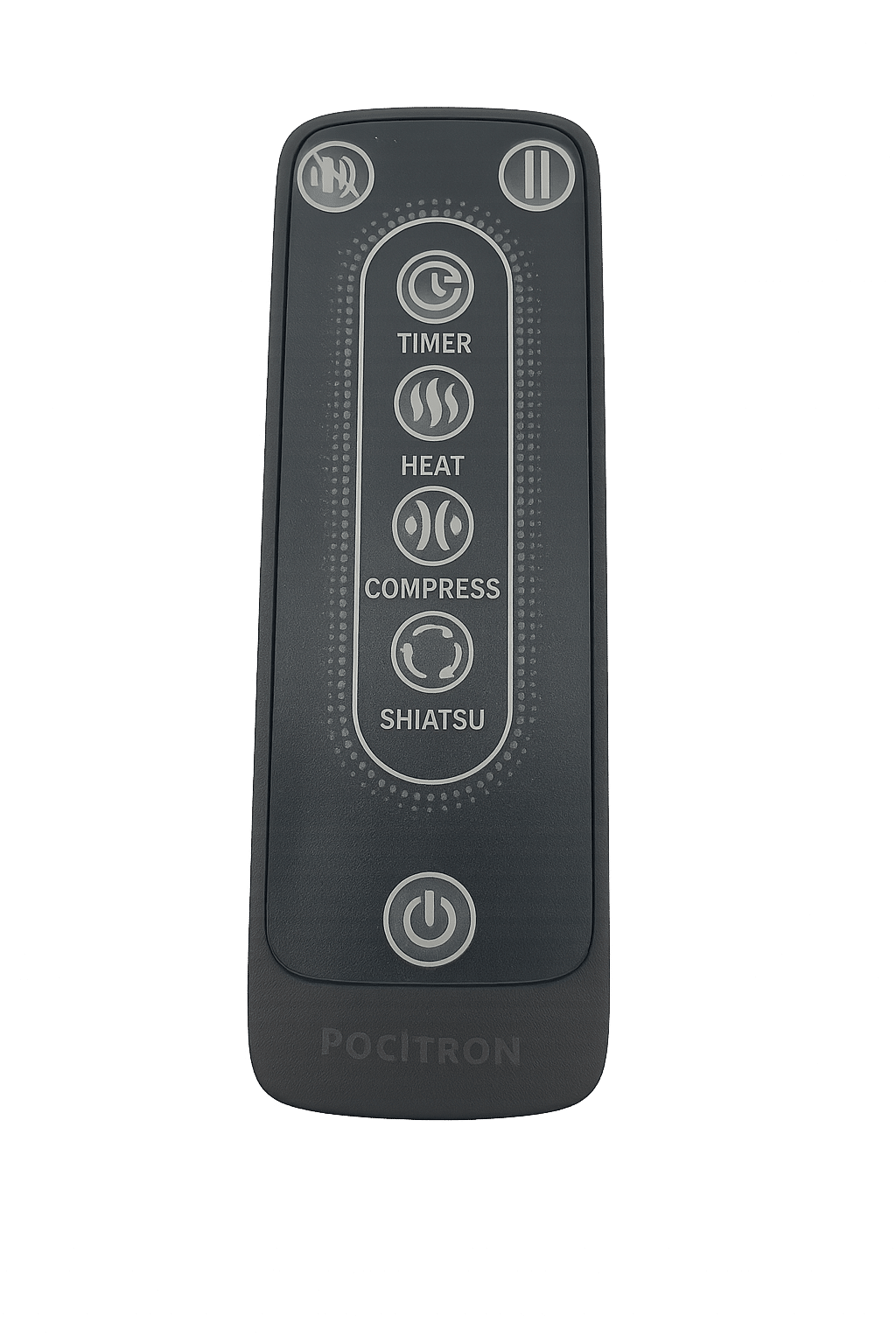 Fjärrkontroll till Pocitron fotmassageapparat med timer, värme och shiatsu-funktion